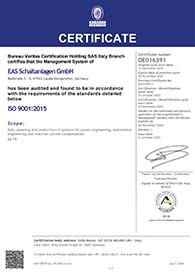 ISO 9001 Certificate